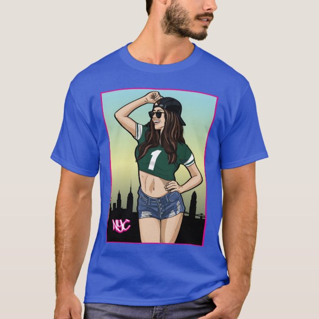Camiseta Conceito de design de fã de esportes da cidade de  (Frente)