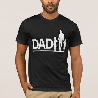 Camiseta Conceito de família de pai e filhos.