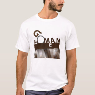 Camiseta Conceito de fronteira do Go Homan Go Home Man