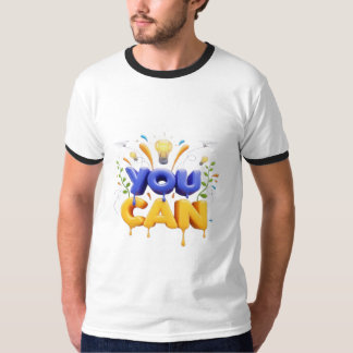 Camiseta Conceito de Ideia Empoderadora e Inovação