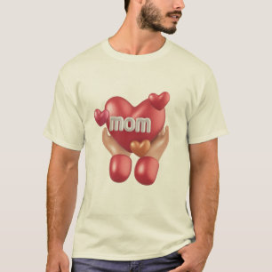 Camiseta Conceito de ilustração do amor materno.