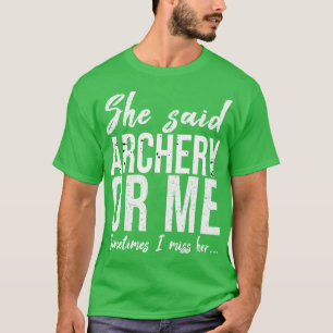 Camiseta Conceito de presente desportivo divertido para arc