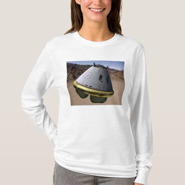 Camiseta Conceito de veículo de exploração da tripulação (Frente)