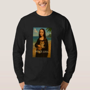 Camiseta Conceito engraçado da Mona Lisa francesa, arte de