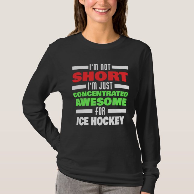 Camiseta Concentrated Awesome For Ice Hockey Saying Ice Hoc (Frente)
