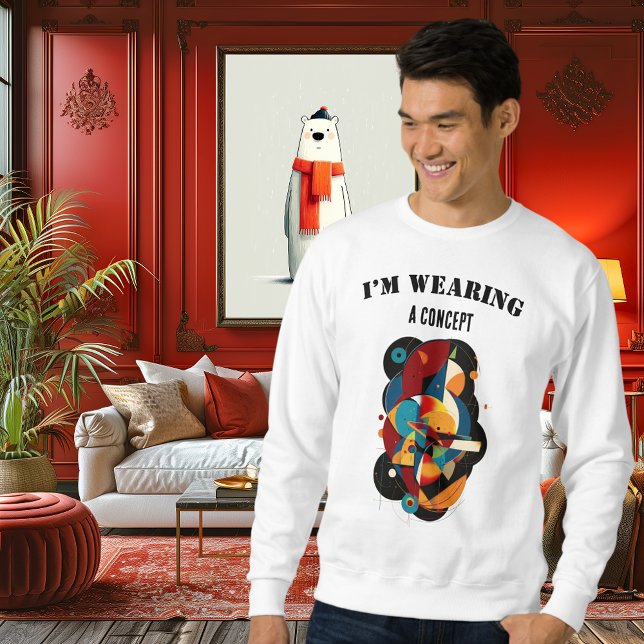 Camiseta Conceptual Geometric Art – Modern Abstract Humor (Criador carregado)