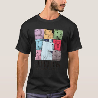 Camiseta concerto de cores Capybara Funny Capybara Tour Cut