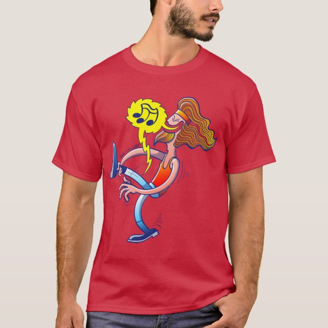 Camiseta Concerto de rocha inteiramente desconectado (Frente)