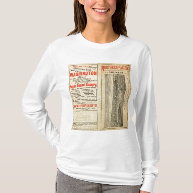 Camiseta Concessão de terras Washington e Oregon (Frente)