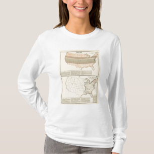 Camiseta Concessões originais de 1776 áreas estabelecidas