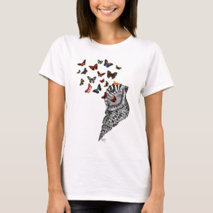 Camiseta Conch Shell e Borboletas 2