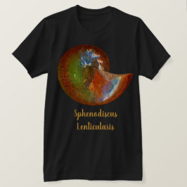 Camiseta Concha de Ammonite Sphenodiscus Opalizada