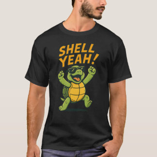 Camiseta Concha Sim design de tartaruga engraçada menina