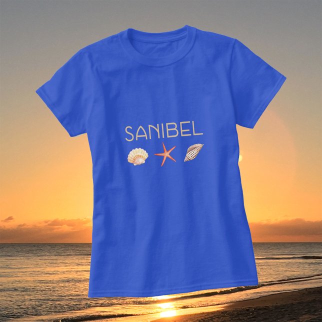 Camiseta Conchas da Flórida da Ilha Sanibel (Criador carregado)