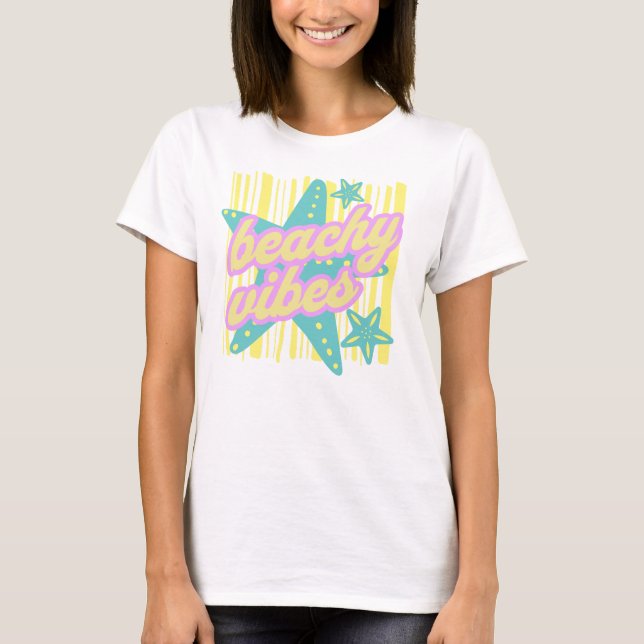 Camiseta Conchas de praia caprichosas (Frente)