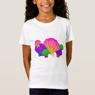 Camiseta Conchas do Mar do Caribe com Bolhas