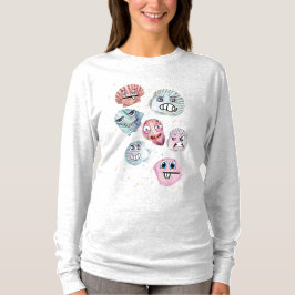 Camiseta conchas oceânicas