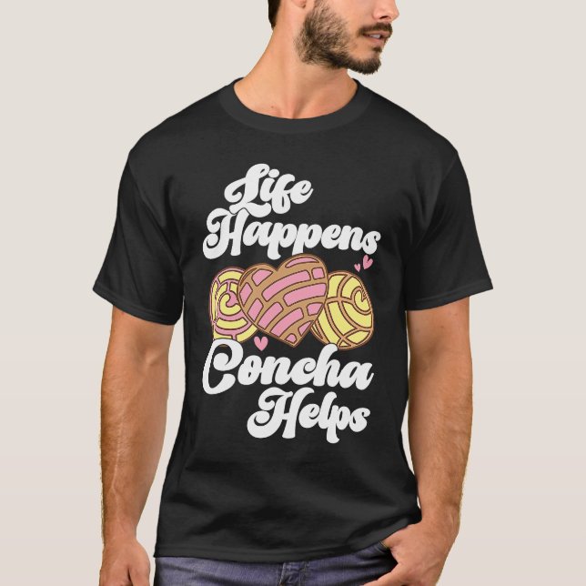 Camiseta Conchas Pan Dulce Latina Mexican Mujer Concha Past (Frente)