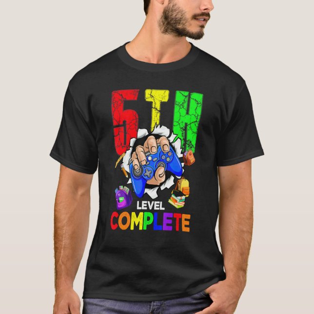 Camiseta Conclusão do 5º Ano Último Dia de Aula (Frente)