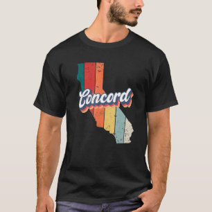 Camiseta Concord City Retro Vintage Hometown Califórnia