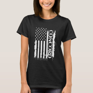 Camiseta Concord Estados Unidos se afundou com bandeira dos