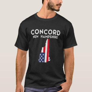 Camiseta Concord New Hampshire EUA State America Viagem