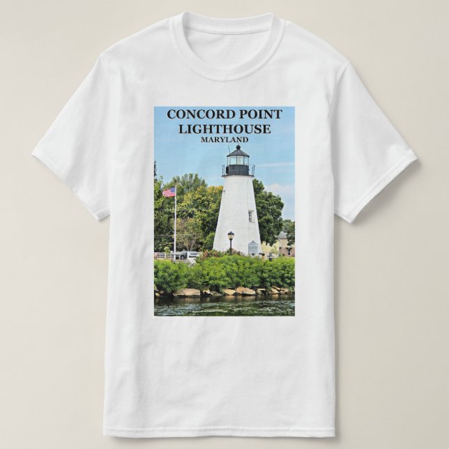 Camiseta Concord Point Lighthouse, Maryland T-Shirt (Frente do Design)