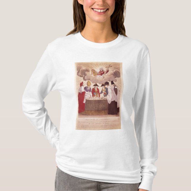 Camiseta Concordata entre Napoleon e papa Pius VII (Frente)