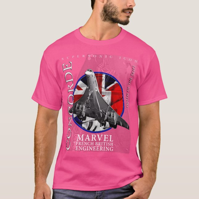 Camiseta Concorde Supersonic British Legendary Aircr (Frente)