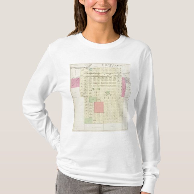 Camiseta Concordia, Cloud County, Kansas (Frente)