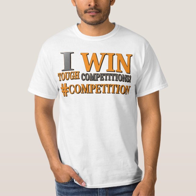 Camiseta "CONCORRÊNCIAS DIFÍCEIS" Design. Comprar Agora (Frente)