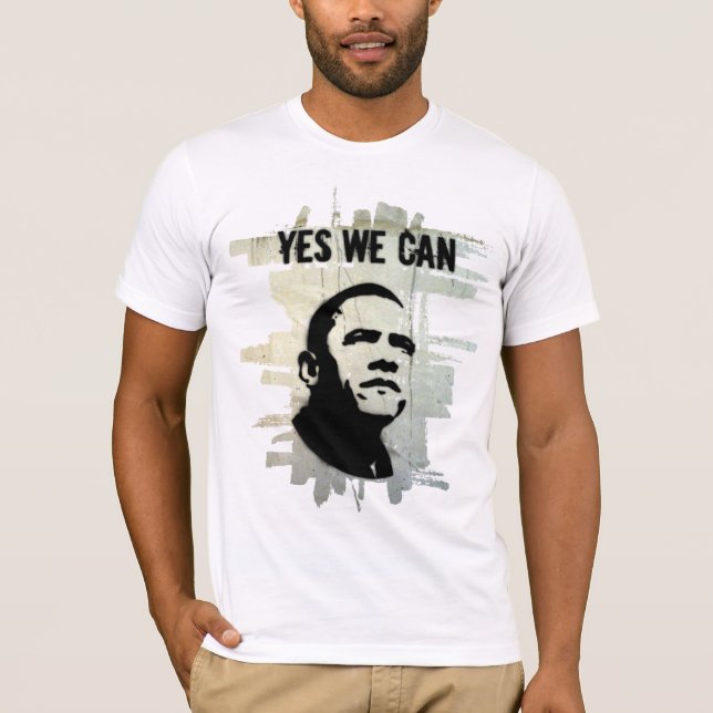 Camiseta concrBgrnd do ESTÊNCIL de Obama (Frente)