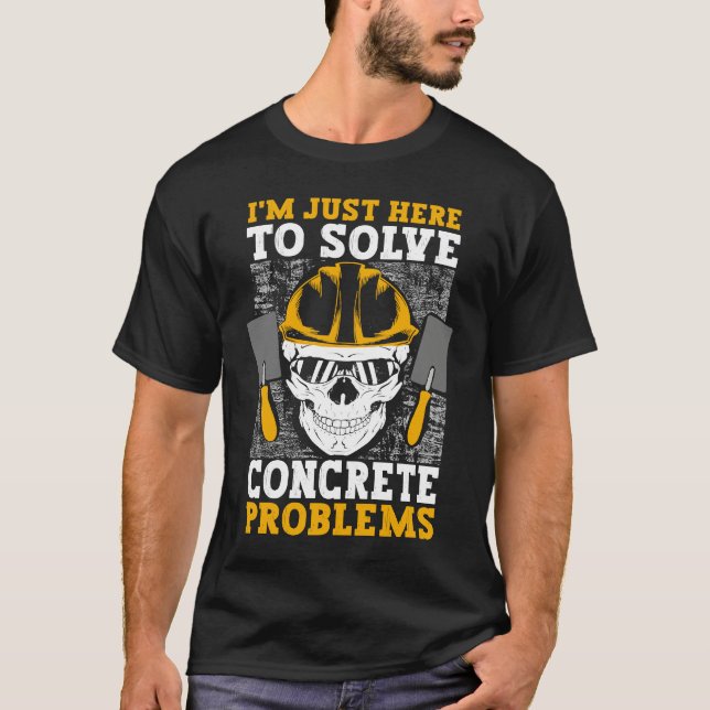 Camiseta Concrete Finisher Bricklayer Masonery  1 (Frente)
