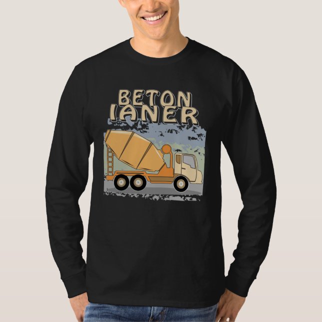 Camiseta Concrete Mixer Construction Site Construction Work (Frente)
