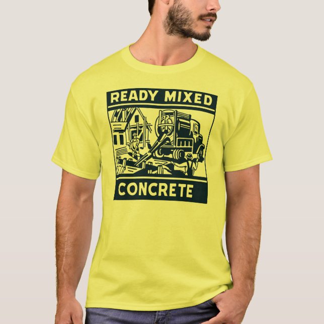 Camiseta Concreto misturado pronto (Frente)