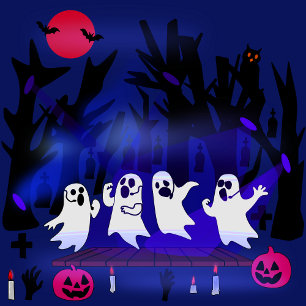 Camiseta Concurso de Canto Fantasma em Floresta Assombrada 
