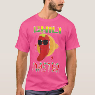 Camiseta Concurso de Cozinha Sopa Mestre Wo Chili Ensopado