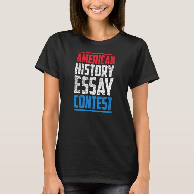 Camiseta Concurso de Essay de História Americana (Frente)