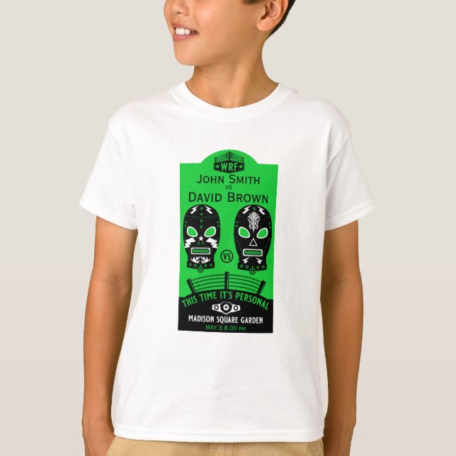 Camiseta Concurso de Lutas Editável Engraçado (Frente)