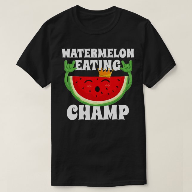 Camiseta Concurso "Watermelon Eating Champ Melon" (Frente do Design)