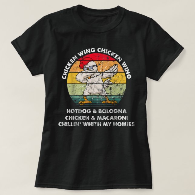 Camiseta Concursos De Frango Apresentam Concursos Engraçado (Frente do Design)