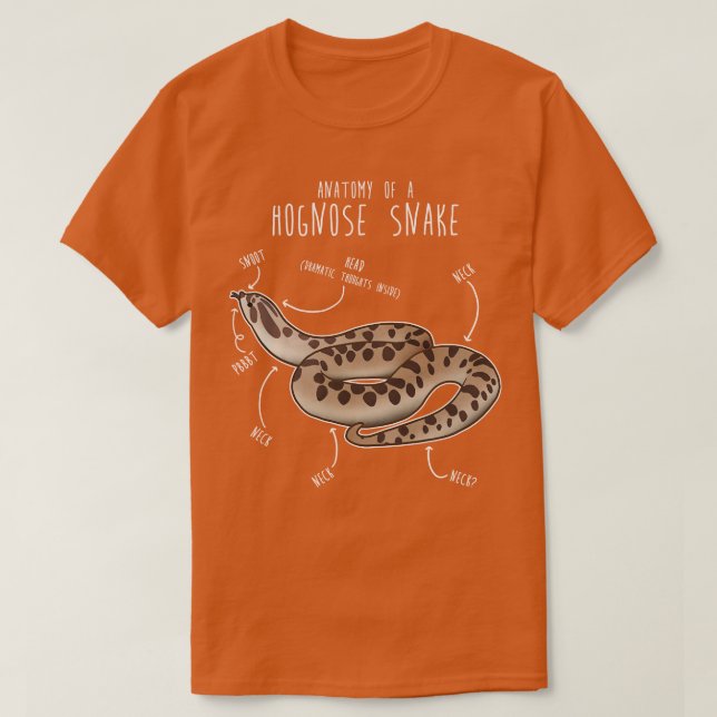 Camiseta Conda Hognose Cobra Anatomia Anaconda (Frente do Design)