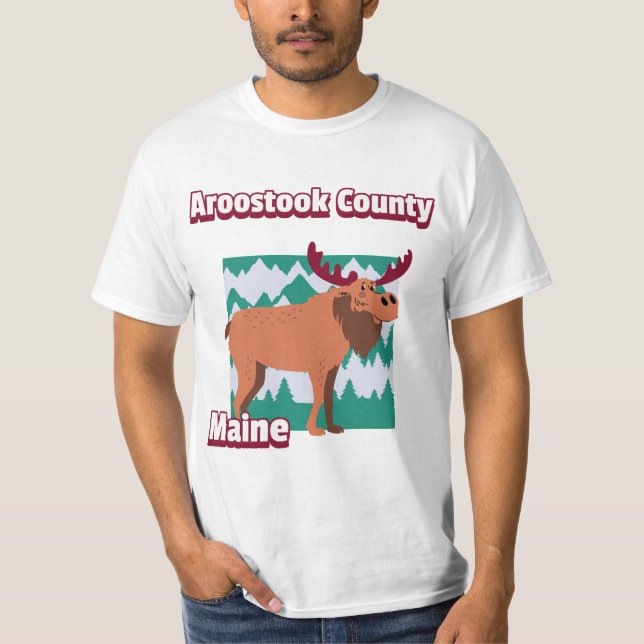 Camiseta Condado de Aroostook Maine (Frente)