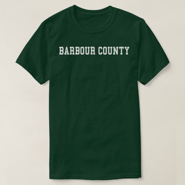 Camiseta Condado de Barbour (Frente do Design)