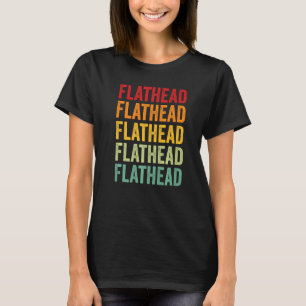 Camiseta Condado de Flathead Montana Texto Arco-íris