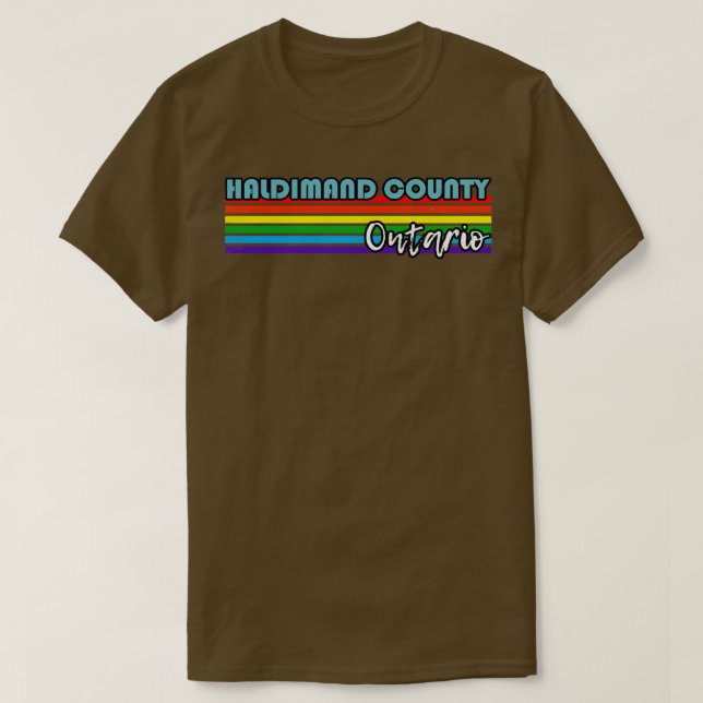 Camiseta Condado de Haldimand Ontario Pride Haldimand (Frente do Design)