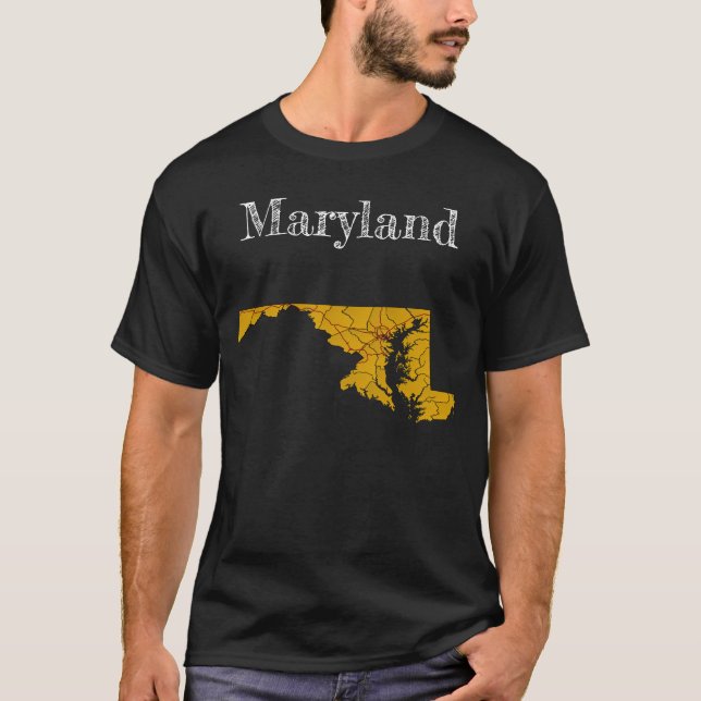 Camiseta Condado de Maryland e interestados (Frente)
