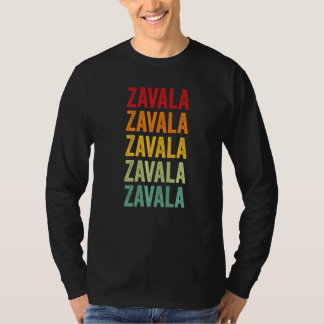 Camiseta Condado de Zavala Texas Texto Arco-íris