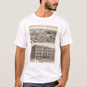 Camiseta Condado do moinho de rolo da cidade de Arkansas,