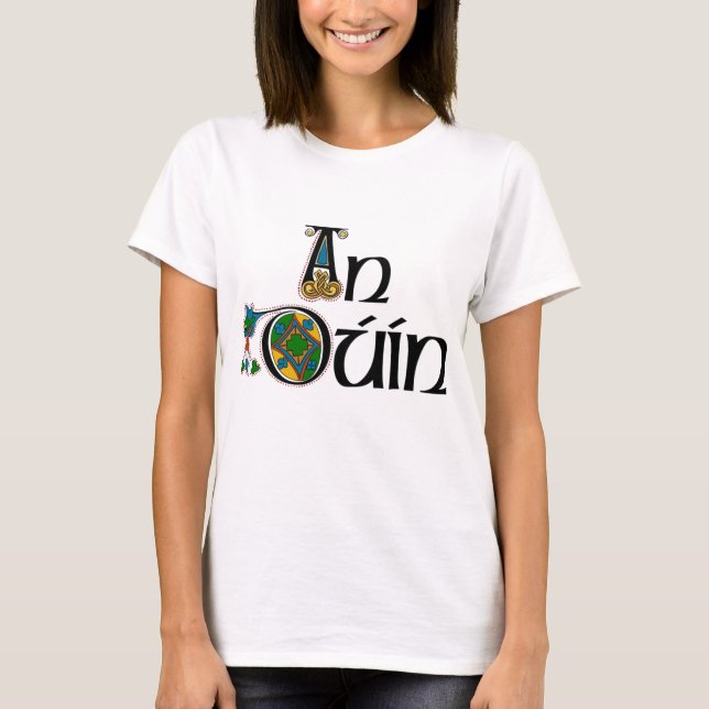 Camiseta Condado para baixo (gaélico) (Frente)